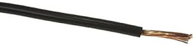 Jednożyłowy kabel sterowniczy CSA 4 mm², Maks. +70C 600 V Czarny, RS PRO
