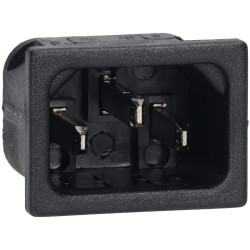 Bulgin PX0575/15/63 10A 250V C14 3P Snap Fit Panel Inlet