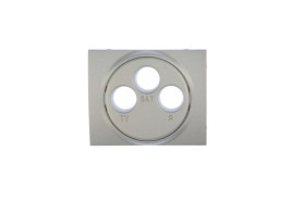 SISTENA LIFE Plakietka gniazda RTV/SAT metalic 771373