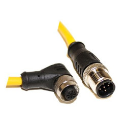 Mueller Electric Kabel siłownika czujnika Złącze A Złącze M12, Prosty 5 długość 10 m Rodzaj A Męski Żeńskie Złącze B