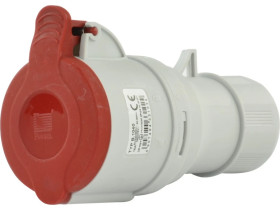 Gniazdo przenośne 5P 16A 400V czerowne IP44 ISN 1653