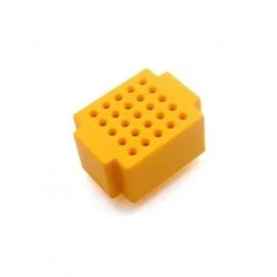 Prototypowa płytka stykowa mini 25 pól SD1NW żółta
