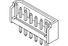 Wtyk PCB 18-pinowe raster: 2mm -rzędowe Molex Przewlekany