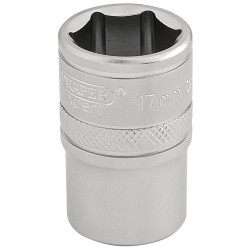 Draper Expert 16607 1/2&quot; Sq. Dr. 6 Point Metric Socket (17mm)
