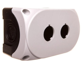 Obudowa kasety 2-otworowa 22mm szara IP67 LPZP2A8