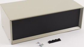 Steel/aluminum enclosure, (L x W x H) 305 x 152 x 102 mm, beige, IP32, 1426S