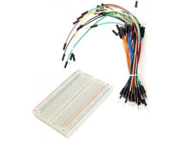 Płytka stykowa - 400 otworów - biały +65 przewody połączeniowe