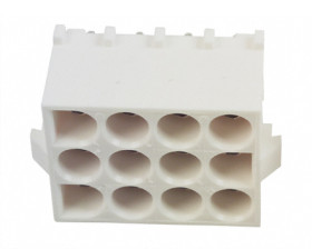 Wtyk PCB 12-pinowe raster: 6.35mm 3-rzędowe TE Connectivity Przewlekany 19.0A 600.0 V.