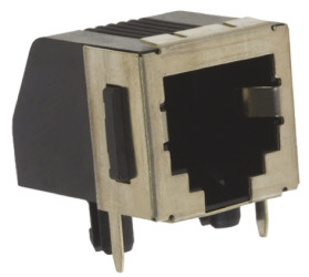 Złącze RJ14 Żeński Złącze RJ14 Montaż na płytce drukowanej Cat3 TE Connectivity, 90° 6P-żyłowe