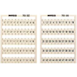 WAGO 793-5571 WMB Multiple Marking System Horizontal 71 ... 80 10x, white