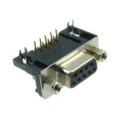 ZŁĄCZE DRB-09MS ŻEŃSKIE KĄTOWE W DRUK R-9,4MM RoHS