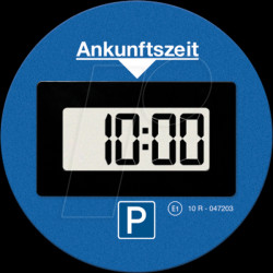 8038 KFZ - Electric parking disk PARK LITE One, round, blue