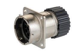 Złącze wielostykowe przemysłowe 19-pinowe, panelowe Gniazdo ITT Cannon