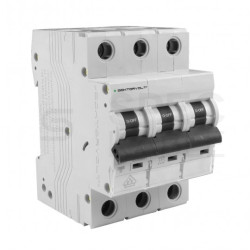 Wyłącznik nadprądowy S bezpiecznik 3-fazowy B16 (B 16A) 3-biegunowy 3P (400V AC) 3-modułowy 10kA VDE Doktorvolt