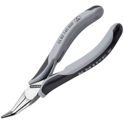 Knipex 3582145 ESD Component Tweezers Black ESD Safe 145mm