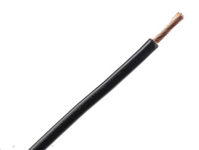 Przewód montażowy 10 mm² Czarny RS PRO PVC 8 AWG 600 V dł. 100m 72/0,4 mm +105°C CSA C22.2 typ TEW, UK BS 6231, UL 1028