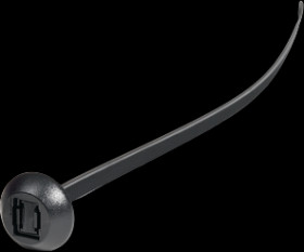 Cable tie, PA, (L x W) 375 x 7.6 mm, bundle-Ø 100 mm, black, -40 to 105 °C, 150-47595