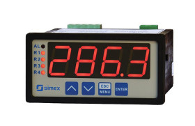 Cyfrowy miernik panelowy wielofunkcyjny prądu i napięcia Simex LED