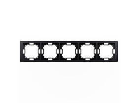 SIMON BASIC NEOS Ramka 5 pięciokrotna uniwersalna grafitowa matowa metalizowana BMRC5/28 KONTAKT SIMON