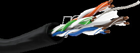 77625 CAT 6 outdoor network cable, U/UTP, black