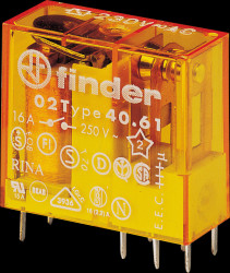 40.61.8.024.0000 Plug-in PCB relay, 1 CO, 16 A, 24 V AC