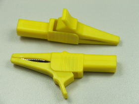 Krokodylek 27.262.3;8.102Y;żółty wtyk.g.ban.4mm;32A/1000V;bezpieczny