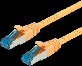 21991981 Patch cable Cat. 6a S/FTP PIMF, yellow, 0.15 m