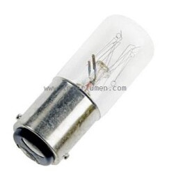 Ba15d 6V 5W klar 16x45 ChRL 4516 Ba15d T16X45 6V 5W C-2R
