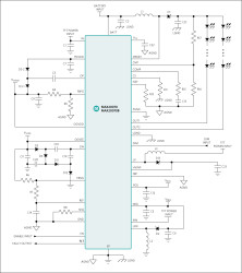 Integrated TFT Power Supply and LED Backlight Drivers