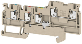 Initiator/actuator terminal block, push-in connection, 0.5-1.5 mm², 13.5 A, 4 kV, dark beige, 1992230000
