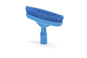 Szczotka do szorowania, dł. włosia: 40mm, Bardzo wysoka twardość, Niebieski, Poliester, zastosowanie: Podłogi, Szczotka