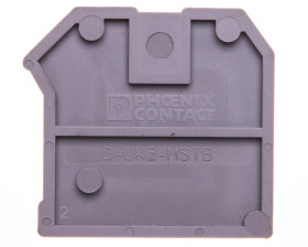 Ścianka końcowa szara D-UK 3-MSTB 3002047 /50szt./