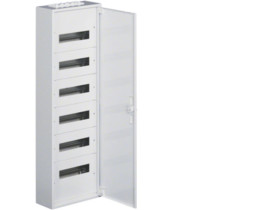 Rozdzielnica natynkowa 72 modułowa 6x12M drzwi metal PE/N IP30 fw2 FW612WT HAGER