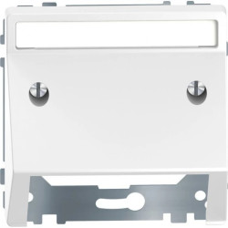 Merten, wypust kablowy z polem opisowym, D-Life, biały lotos