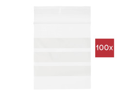 TRU COMPONENTS Woreczek strunowy z paskiem opisowym (D x S) 80 mm x 60 mm przeźroczysty polietylen 100 szt.