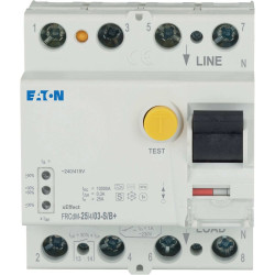 RCCB, 4-biegunowy, 25A, 300mA, Eaton, xE?ect - FRCdM xEffect - Przemysłowa aparatura łączeniowa 240/415V ac