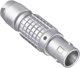 Plug, 4 pole, solder connection, push pull, straight, FGG.2B.304.CLAD62