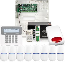 Zestaw alarmowy Satel Perfecta 16, 8x czujek ruchu, LCD, aplikacja mobilna