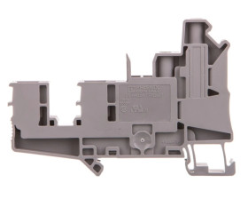 Złączka szynowa 4-przewodowa 6mm2 śrubowa/wtykowa szara UT 6-QUATTRO/2P 3060568