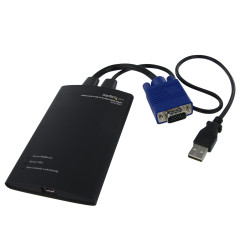 Przełącznik KVM Bez audio NOTECONS01 USB 1 1, StarTech.com VGA