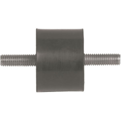 PB Fastener 100730 Threaded Buffer Outer/Outer Thread M6 25 x 25mm - Black