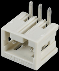 733-363 Print pin header, micro, RM 2.5, angled, 3-pin