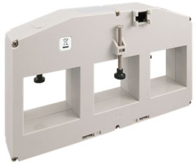 Przekładnik prądowy prąd wej 1600A RS PRO prad wyj 330 mV otwór 50 x 54mm Transformator prądowy na szynę DIN