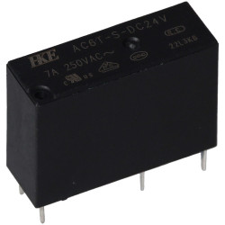 R-TECH 616275 RT46F-G General Purpose Power Relay, Non-Latch, SPST-NO, 24VDC 7A