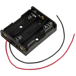 TRU COMPONENTS TC-13220624 Battery tray 3x AA with cable 57.8x46.5x15mm