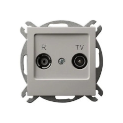 AS Gniazdo RTV przelotowe 14-dB kaszmir GPA-14GP/m/82