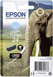 Epson atrament T2425, 24 tusz oryginalny Foto cyjan C13T24254012