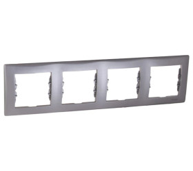 Sedna Ramka poczwórna aluminium pozioma SDN5800760