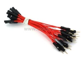 Zestaw przewodów męsko-żeńskie M-Ż 10szt 10cm