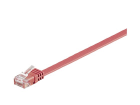 Kabel płaski Patchcord CAT 6 U/UTP RJ45/RJ45 3m czerwony